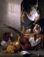 Still Life, Spaniel and Dead Game