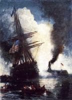 The Merrimac Sinks the Cumberland
