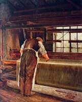 Man Weaving