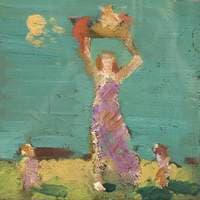 Woman Holding a Basket