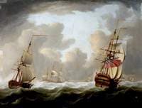 A Bomb-Ketch, a Two-Decker and Other Shipping in a Fresh Breeze