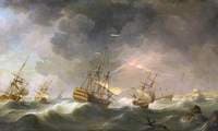 East Indiamen Driven Ashore in a Storm
