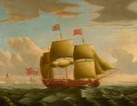 HMY 'Royal Caroline' in a Stiff Breeze