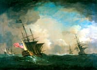 English Men o' War in a Storm
