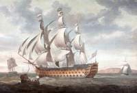 Man-of-war off the Coast
