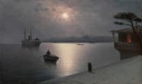 Moonlit Sea Shore