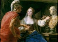 Cleopatra Showing Octavius the Bust of Julius Caesar