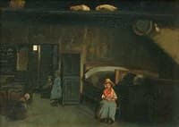 Interior of the Mas-Bilier, near Limoges