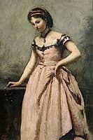 Young Girl in a Pink Dress