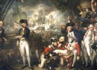 Lord Howe on the Deck of the 'Queen Charlotte', 1 June 1794