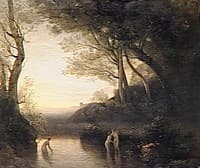 Bathers at Bellinzona, Evening