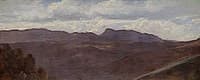 The Mountains of Prenestini Viewed from Olevano in the Roman Campagna