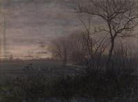 Plowing at Dusk