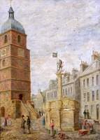 Old Jail and Malt Cross in Burns' Time