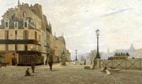 The Pont-Neuf and the Quai des Orfèvres from the Place du Pont-Neuf