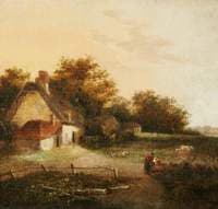Landscape with a Cottage and Trees