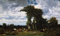 Landscape with Cattle at Limousin