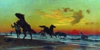 Horses Bathing