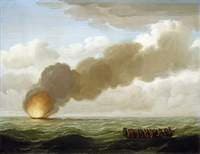The 'Luxborough' Galley Burnt Right Down