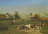 La provende des poules (Poultry Feeding)