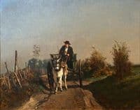 A Farmer in His Wagon