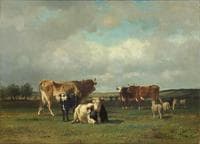 Pastures under a Cloudy Sky
