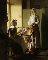Woman Embroidering