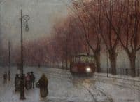 River Bank with Tram