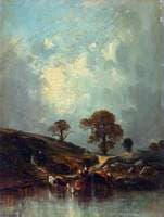 Cows Drinking