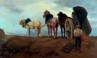 A Team of Percheron Horses