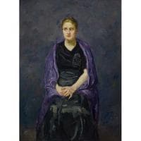 Minna Beckmann-Tube in a Violet Shawl