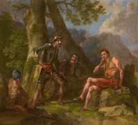 Don Quixote Disputing with the Mad Cardenio