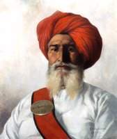 Ganda Singh, a Sikh Chaprasi of Colonel Wilmer's Topographical No.14 Survey Party