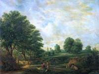 Landscape in Christchurch Park, Suffolk