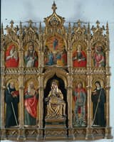 The Virgin and the Dead Christ with the Ascension and Saints