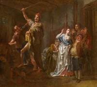 Don Quixote's Battle with the Wine Skins