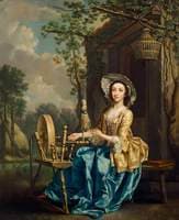 Girl at a Spinning Wheel