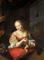 Portrait of a Lady Slicing a Lemon