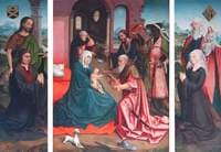 The Adoration of the Magi with Saint John the Baptist, Saint Anne and Donors