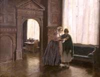Mrs Mary Carpenter and Her First Reformatory Girl, Annie Woolham, at Red Lodge, 10 October 1854