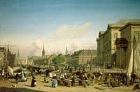 Christiansborg Palace from Højbro Plads, Copenhagen
