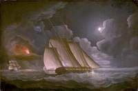 A Lugger Chased by a Revenue or Naval Brig
