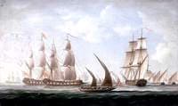 Attack on HMS 'Aurora' by Pirates, 1812: Beginning of the Action