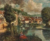 View of Montbard in Burgundy