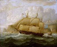 HMS 'Leander' at Sea