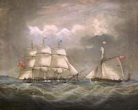 The Barque 'Iris' at Sea