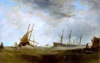 A Brisk Gale: A Dutch East-Indiaman Landing Passengers