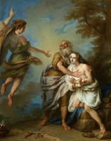 Abraham and the Angel (study)