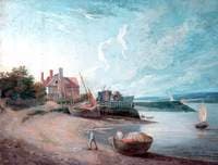 River Scene with Boats