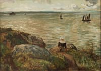 Woman Looking out to Sea